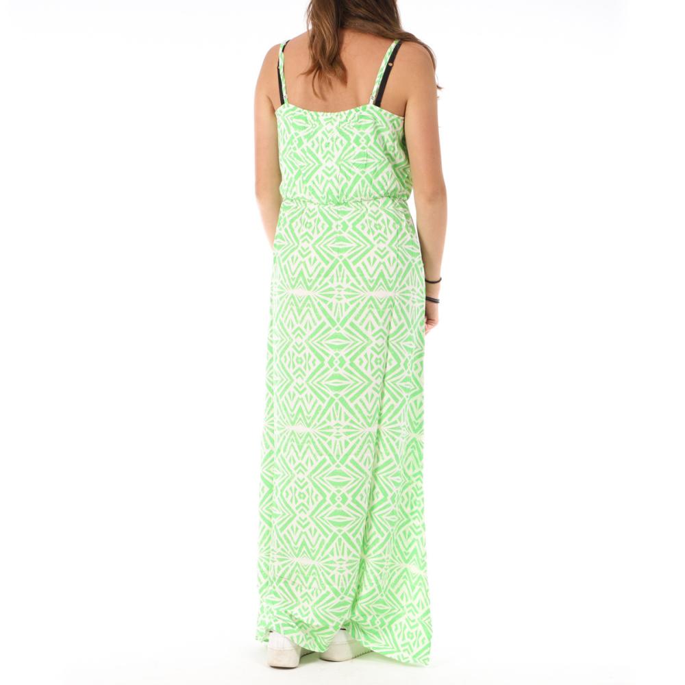 Robe Longue Verte clair Femme Only Nova vue 2