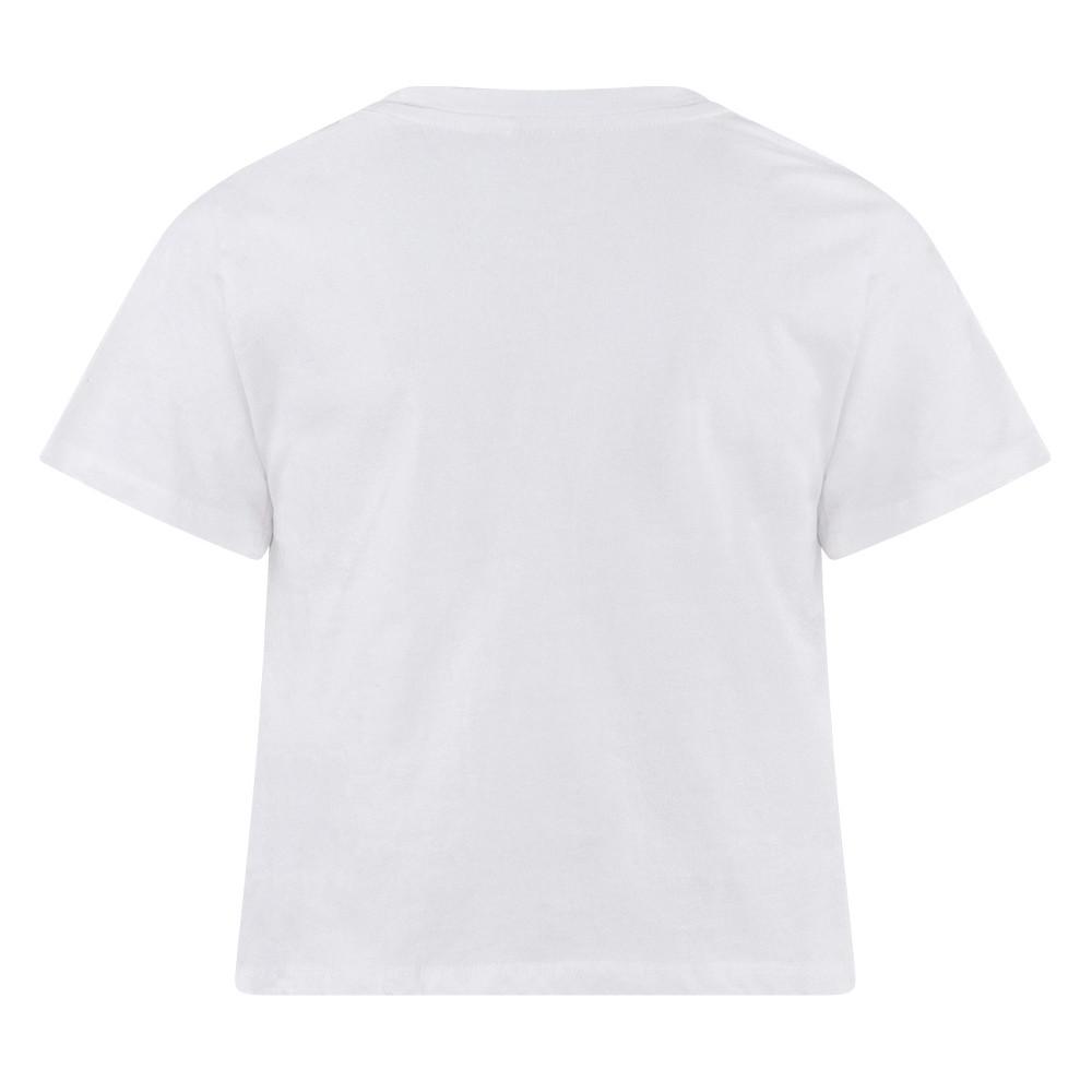 T-shirt Blanc Fille Teddy Smith Hazou vue 2