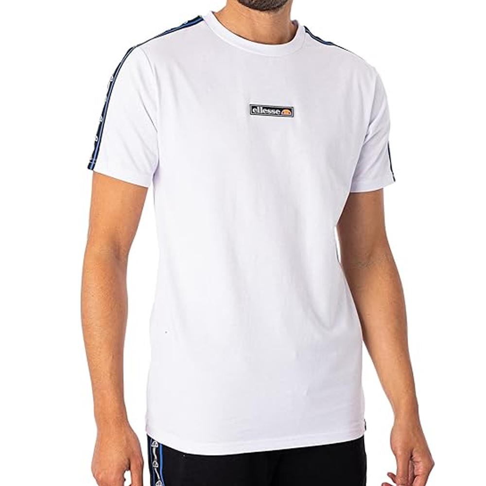 T-shirt Blanc/Marine Homme Ellesse Onix pas cher