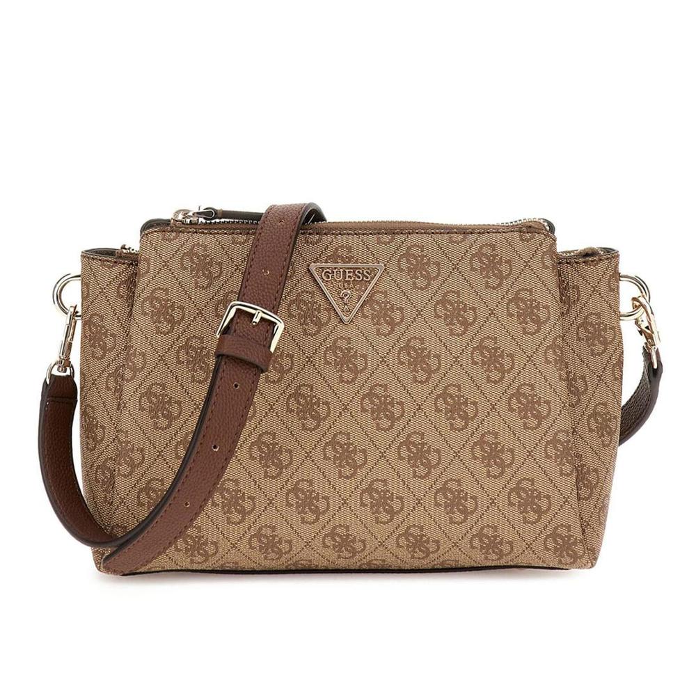 Sac à Bandoulière Marron Femme Guess Noelle pas cher