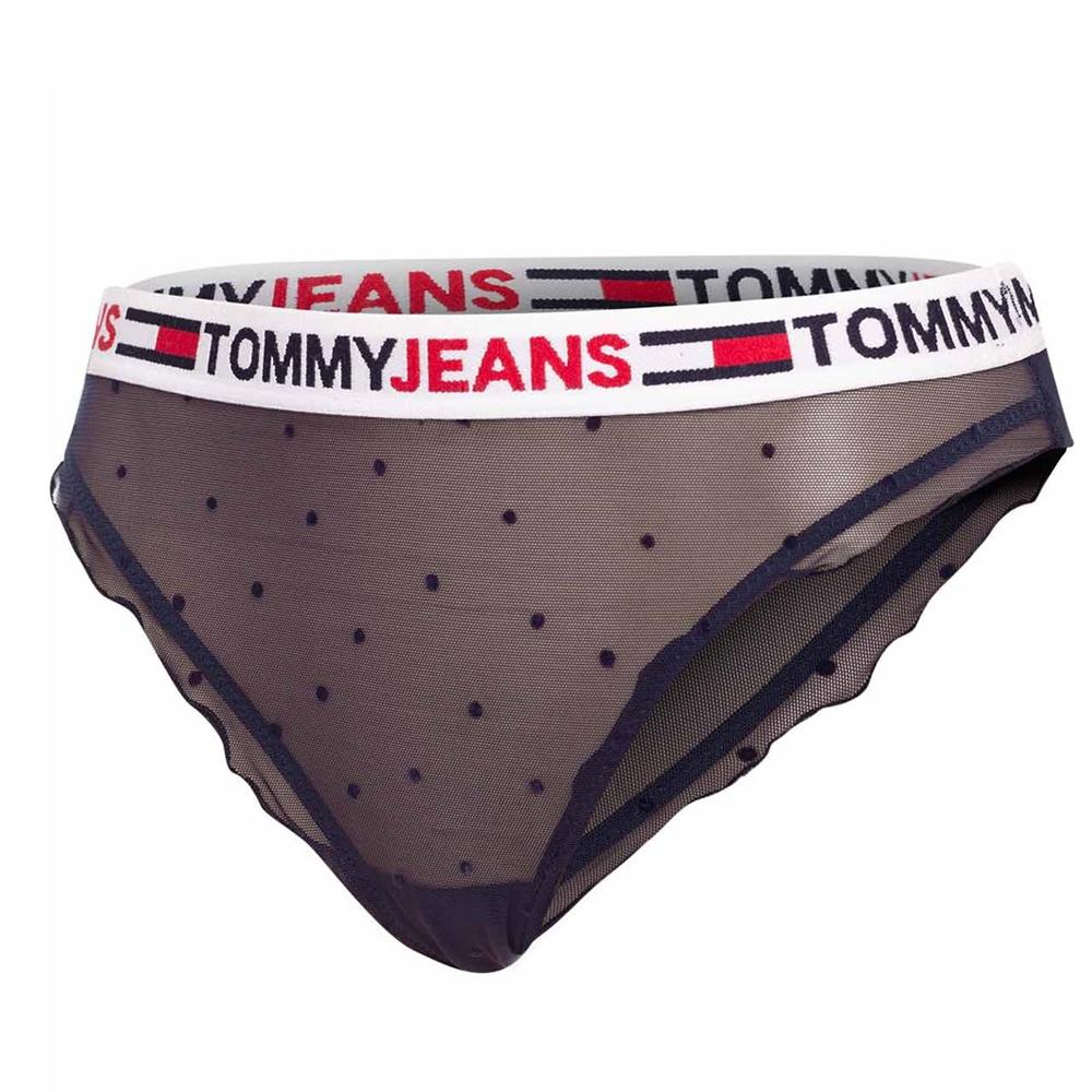 Culotte Noir Femme Tommy Jeans Thong Bottoms pas cher