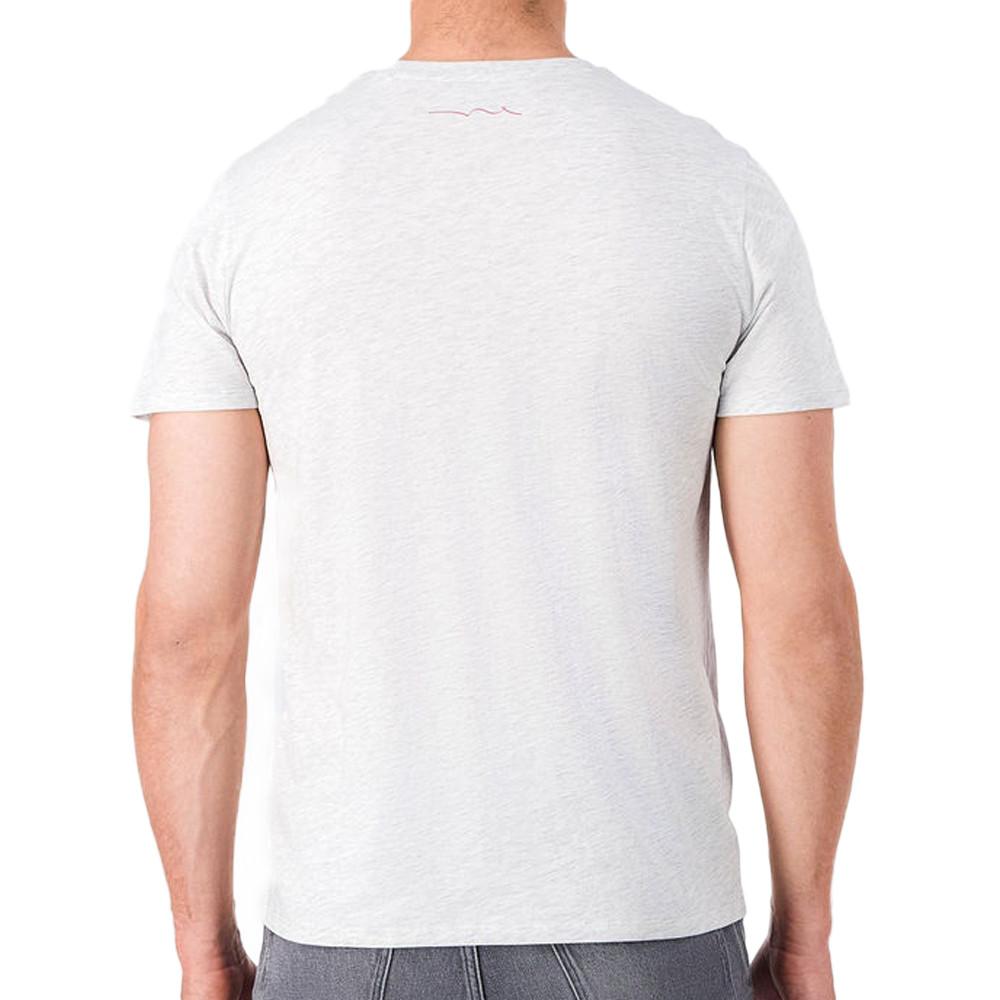 T-shirt Blanc Chiné Homme Teddy Smith Basic Mc vue 2