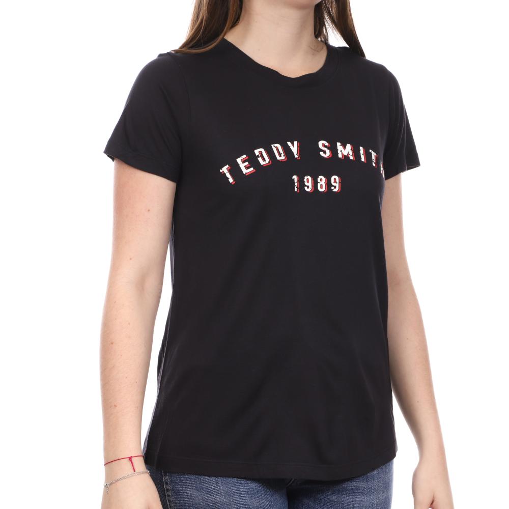 T-shirt Marine Femme Teddy Smith Tercia pas cher