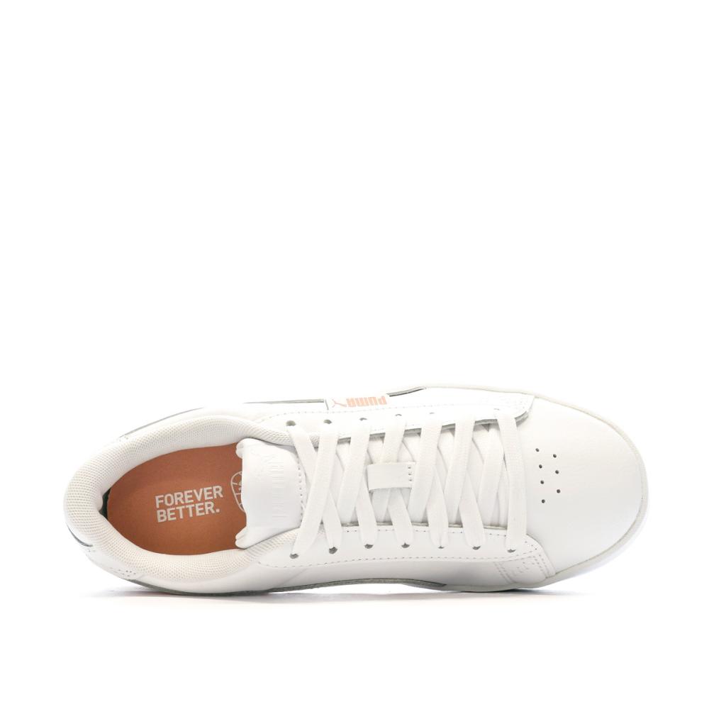 Baskets Blanches/Rose Femme Puma Jada vue 4