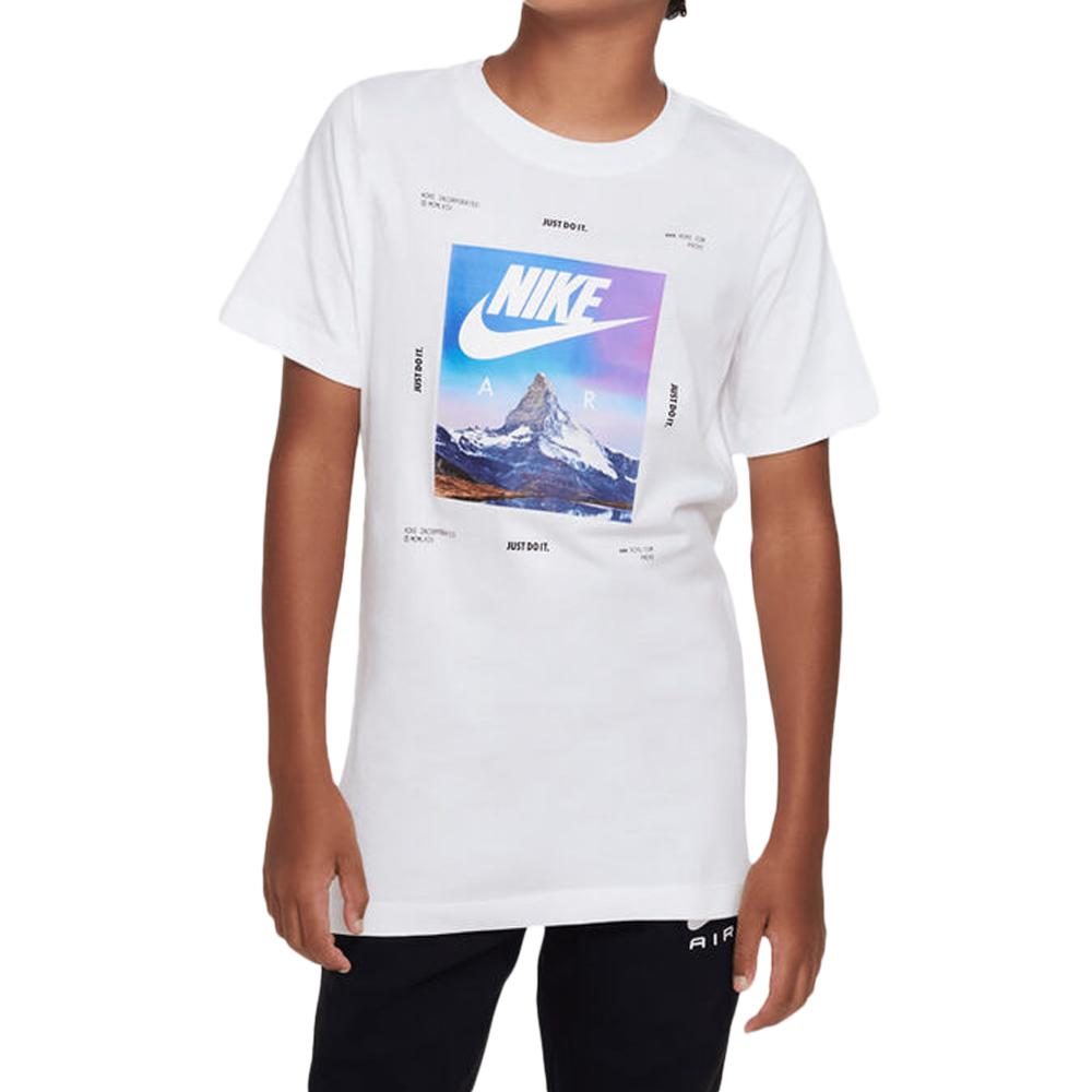 T-shirt Blanc Garçon Nike Photo Ho22 pas cher