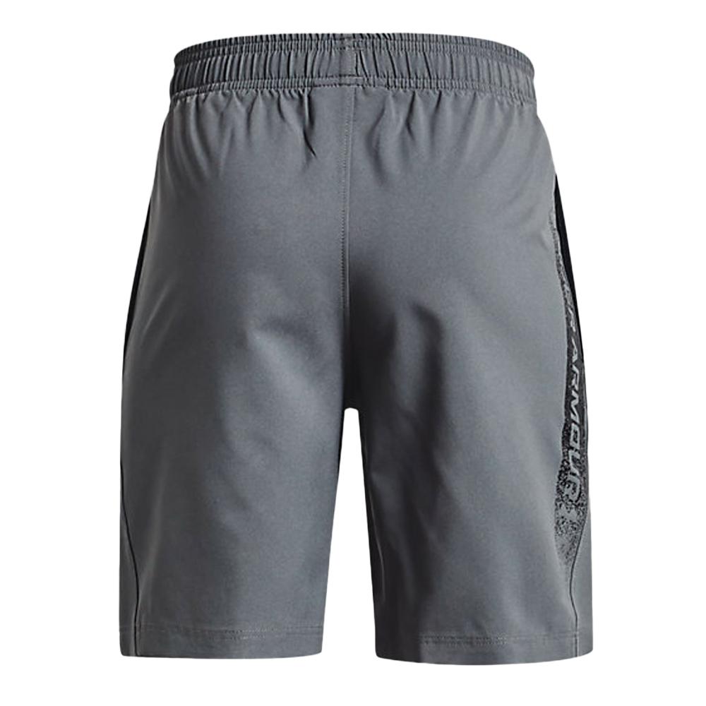 Short Gris Garçon Under Armour Woven vue 2