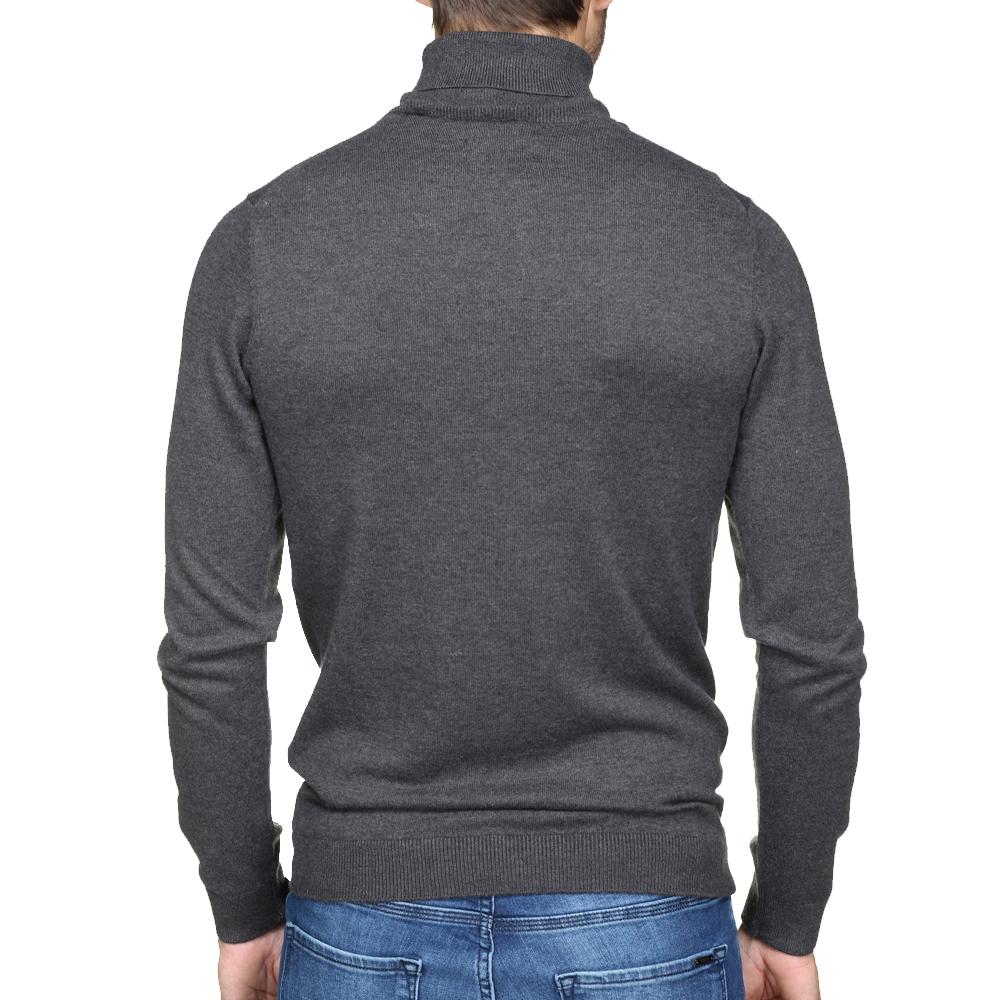 Pull Col Roulé Gris Homme Teddy Smith Loki vue 2