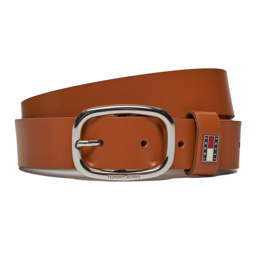 Ceinture Marron Femme Tommy Hilfiger Oval 3.0 pas cher