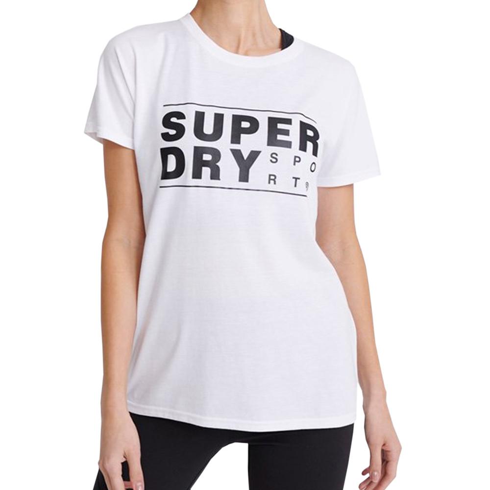 T-Shirt Blanc Femme Superdry CORE SPORT pas cher