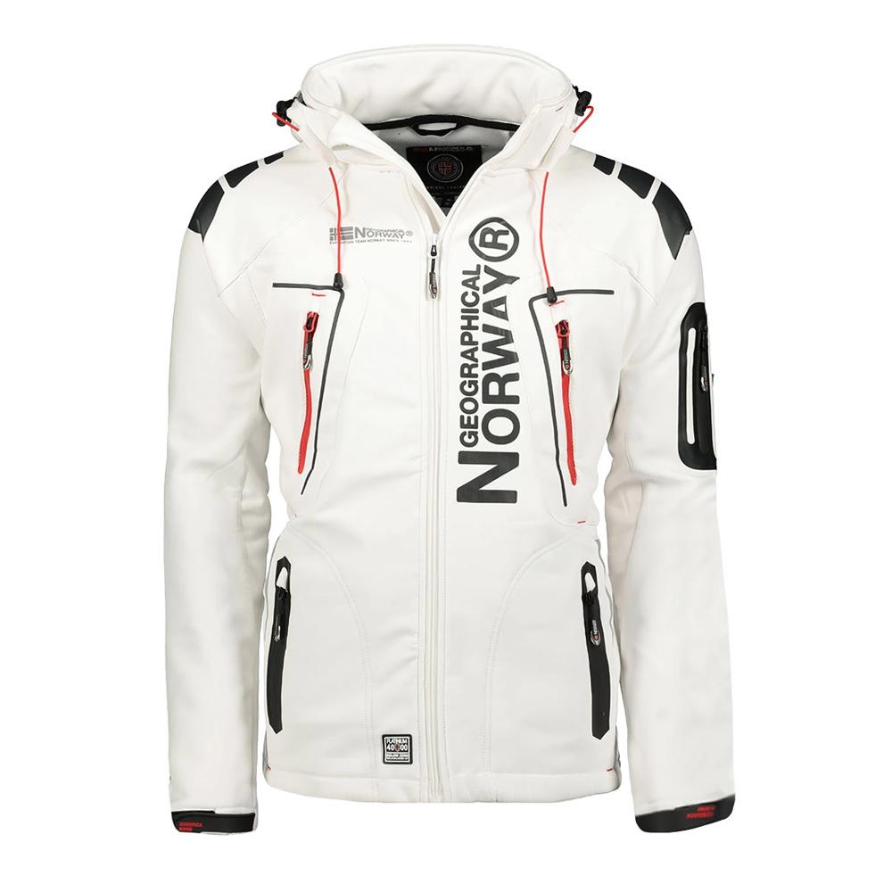 Blouson Blanc Homme Geographical Norway Techno pas cher