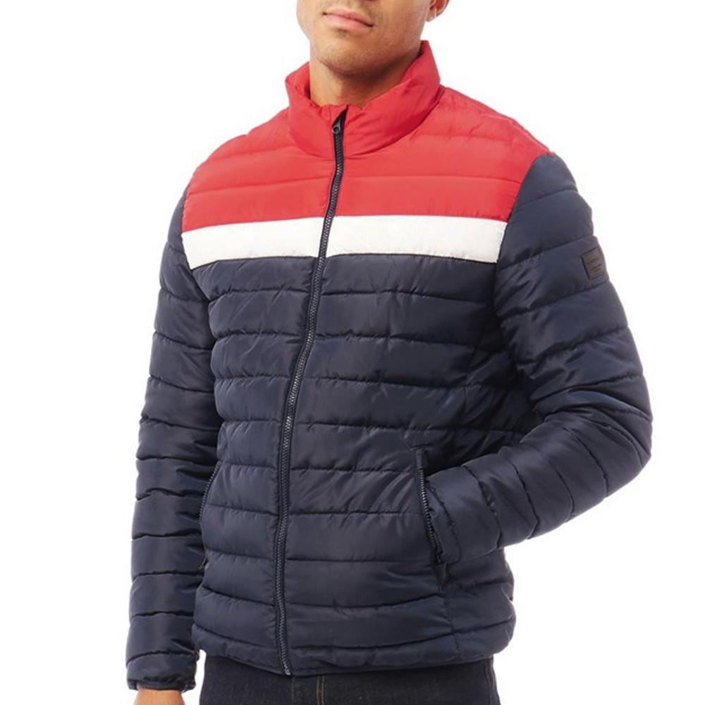 Doudoune Marine/Rouge Homme Jack & Jones Wing Stand pas cher