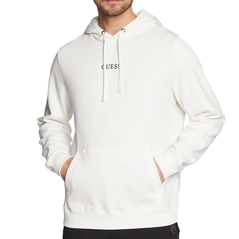 Sweat à Capuche Blanc Homme Guess Roy pas cher