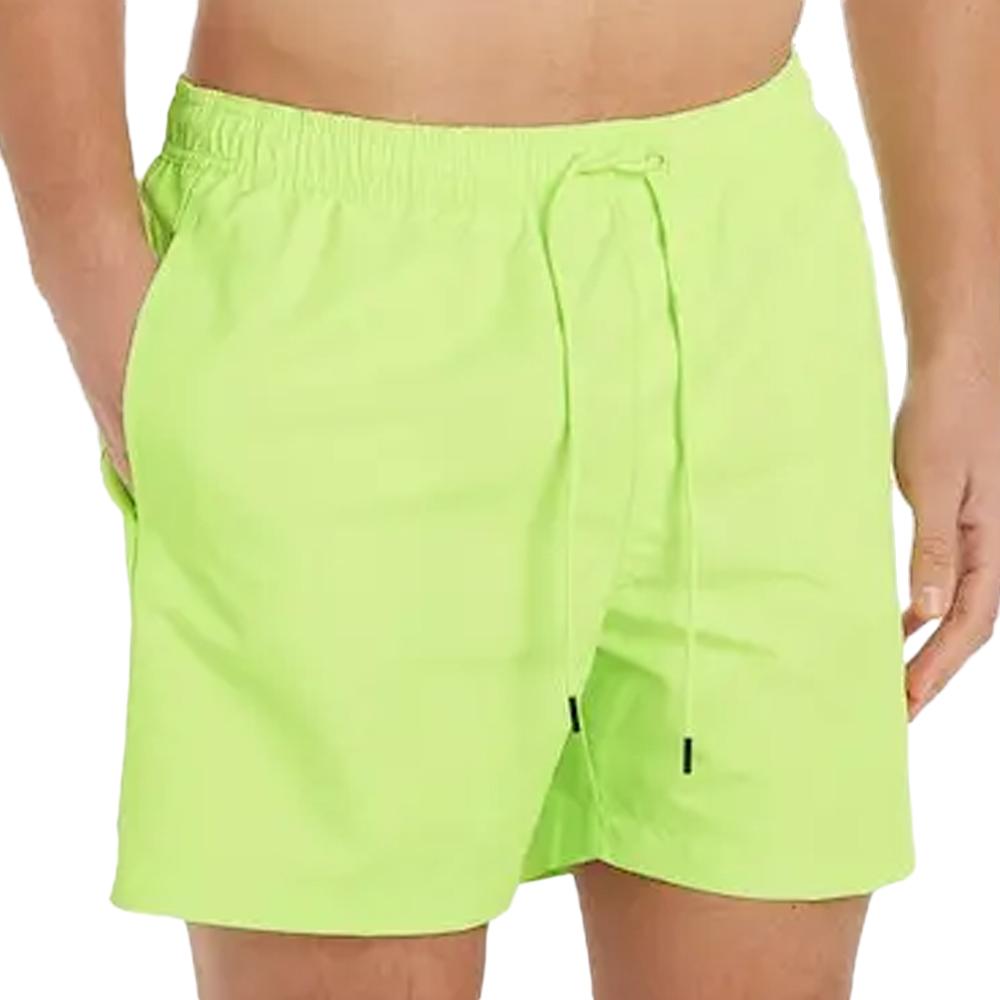 Short de bain Vert Homme Calvin Klein Medium Double pas cher