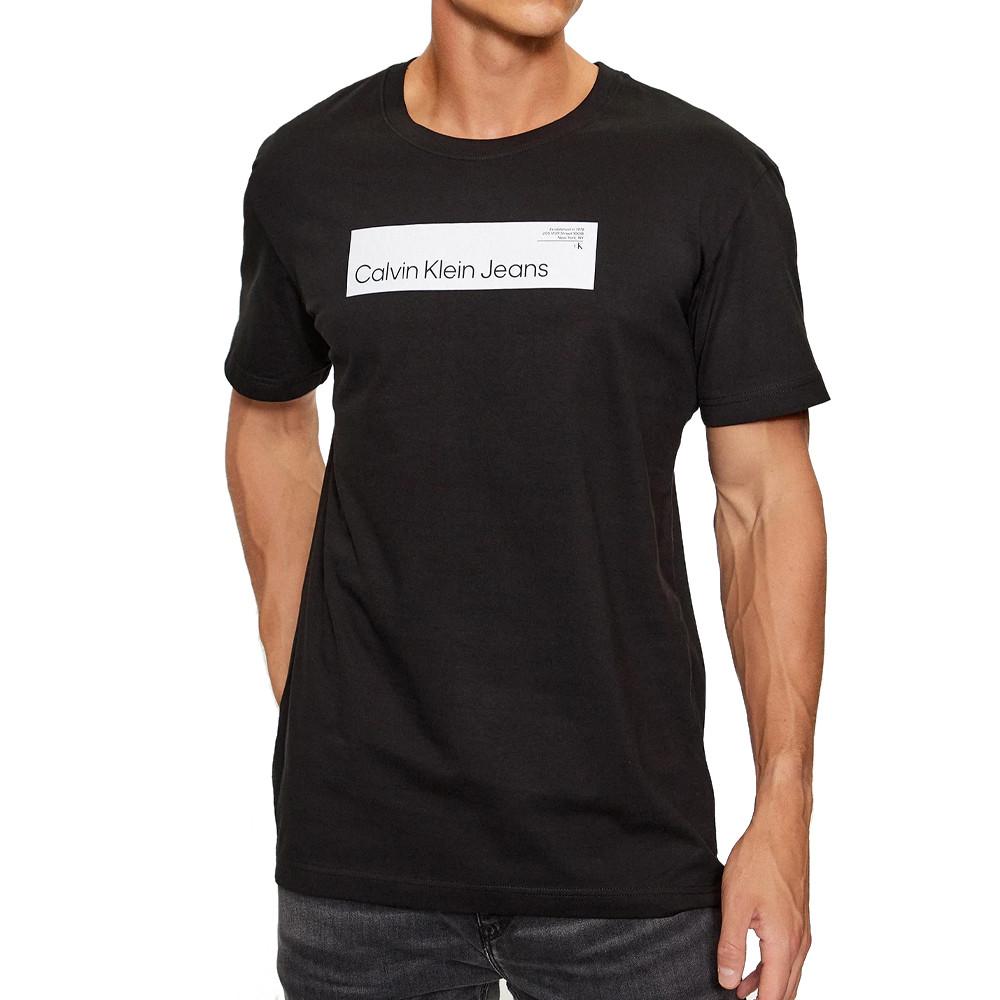 T-shirt Noir Homme Calvin Klein Jeans Hyper Real pas cher