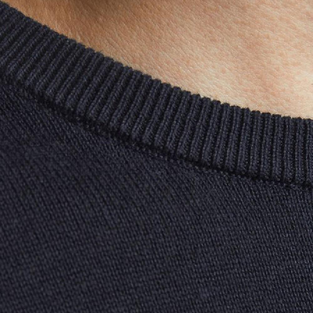 Pull Marine Homme Jack & Jones Basic Knit vue 3