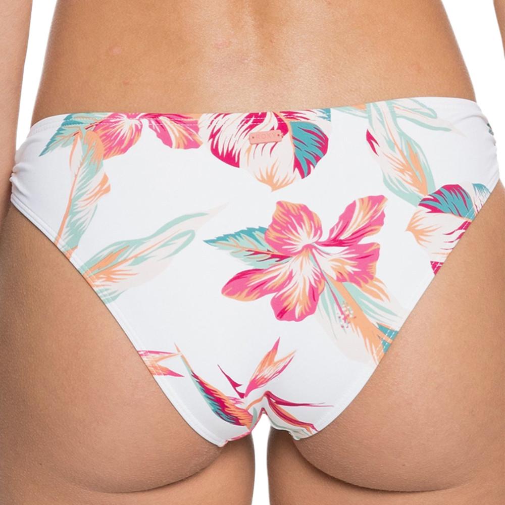 Bas de Bikini Blanc/Rose Femme Roxy Lahaina Bay vue 2