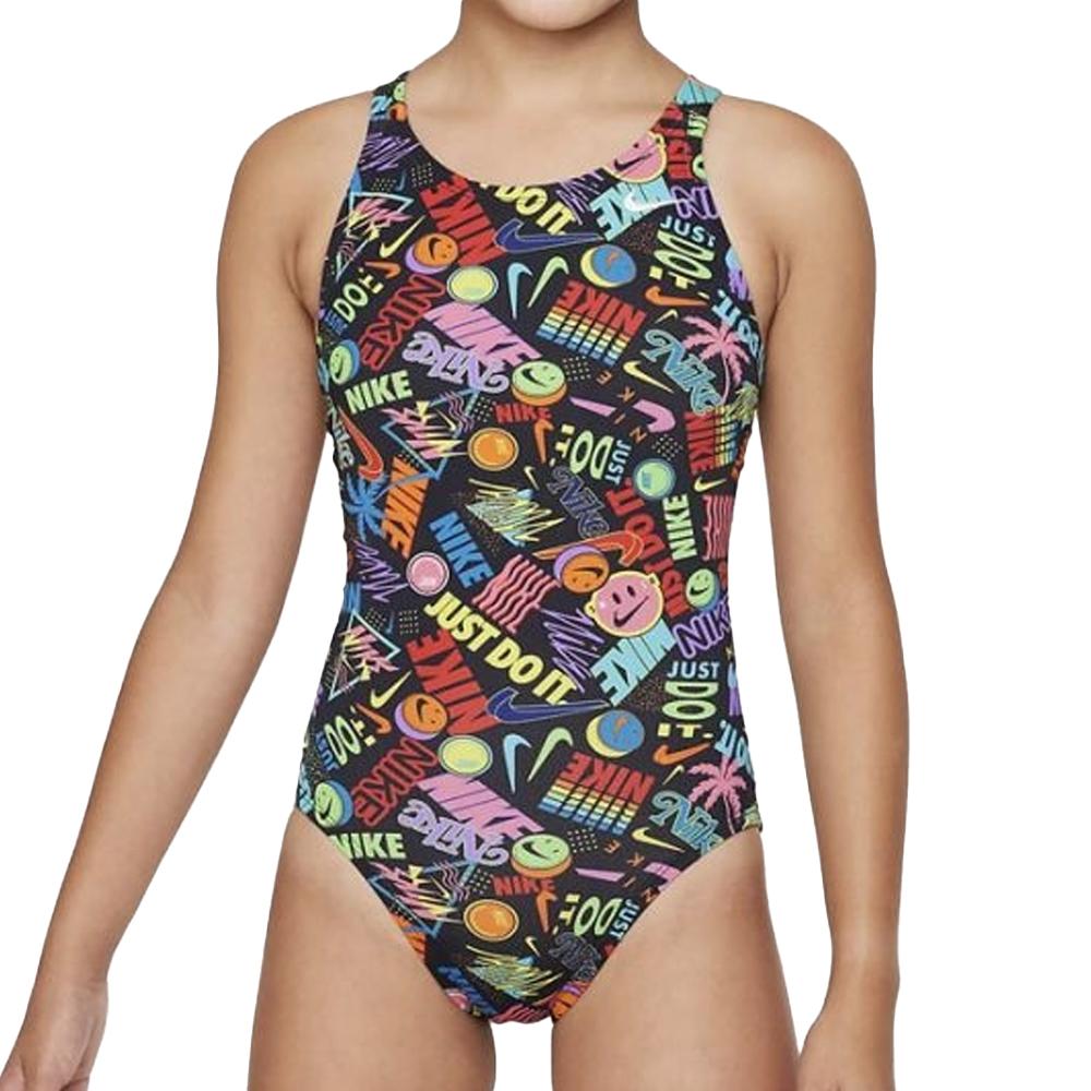 Maillot de bain 1 pièce Noir Fille Nike Fastback pas cher