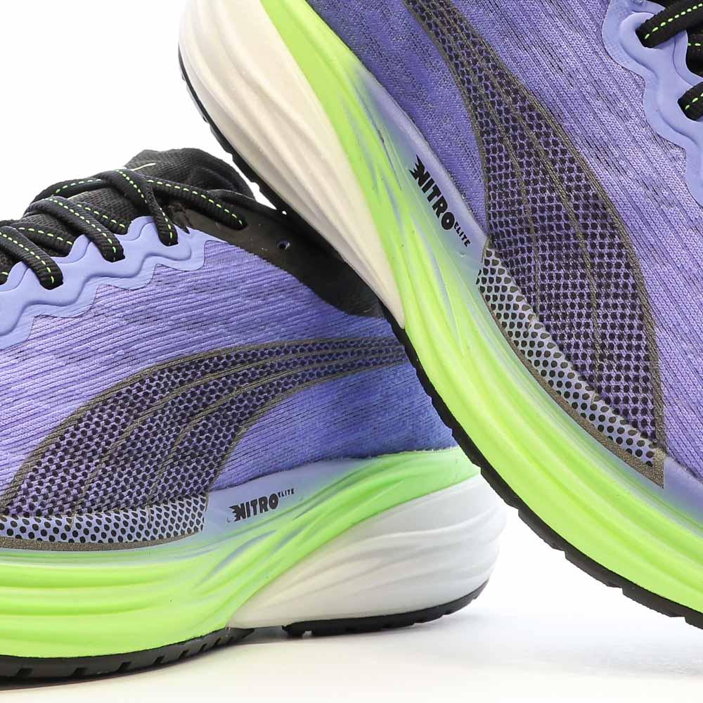 Chaussures de Running Violettes/Noires Homme Puma Deviate Nitro 2 vue 7