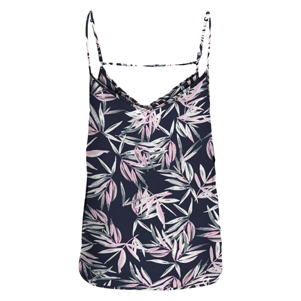 Top Marine/Rose à Motifs Femme Only Nova Life Paris pas cher