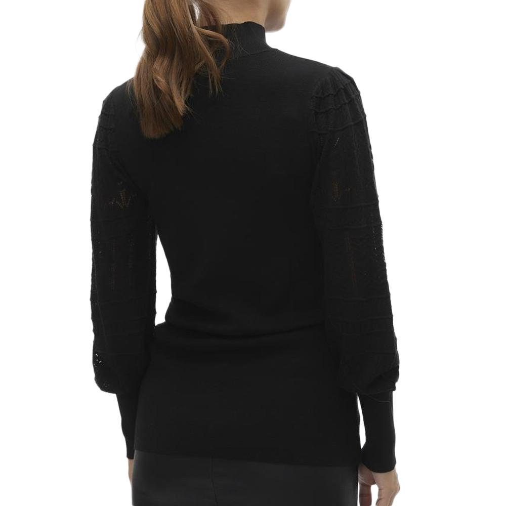 Pull Noir Femme Vero Moda Marternityfelipa vue 2