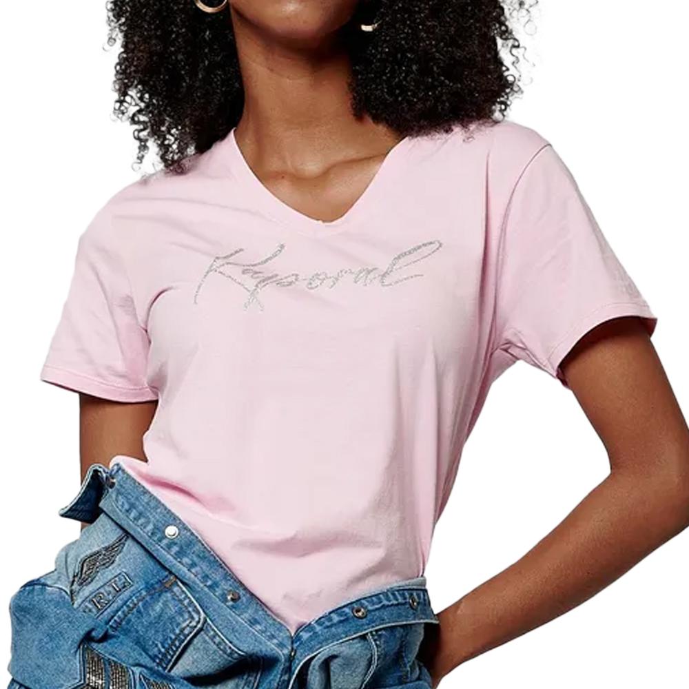 T-shirt Rose Femme Kaporal SIGNE pas cher