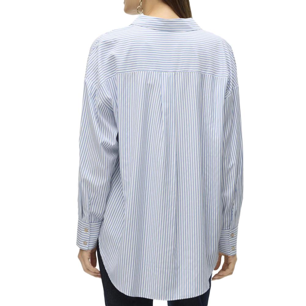 Chemise Blanche/Bleu Femme Vero Moda Nora vue 2