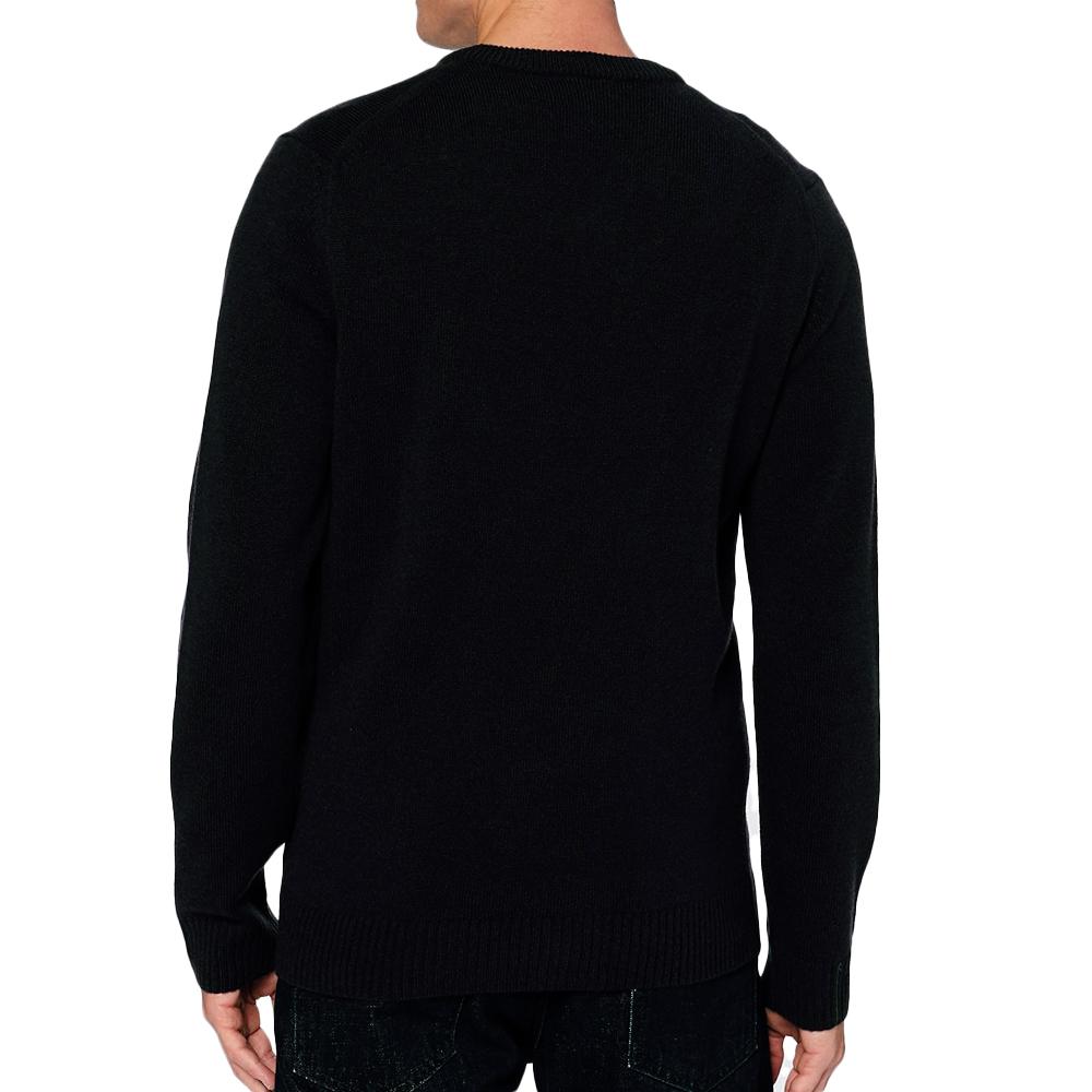 Pull Noir/Vert Homme Lacoste Tricot AH1952 vue 2