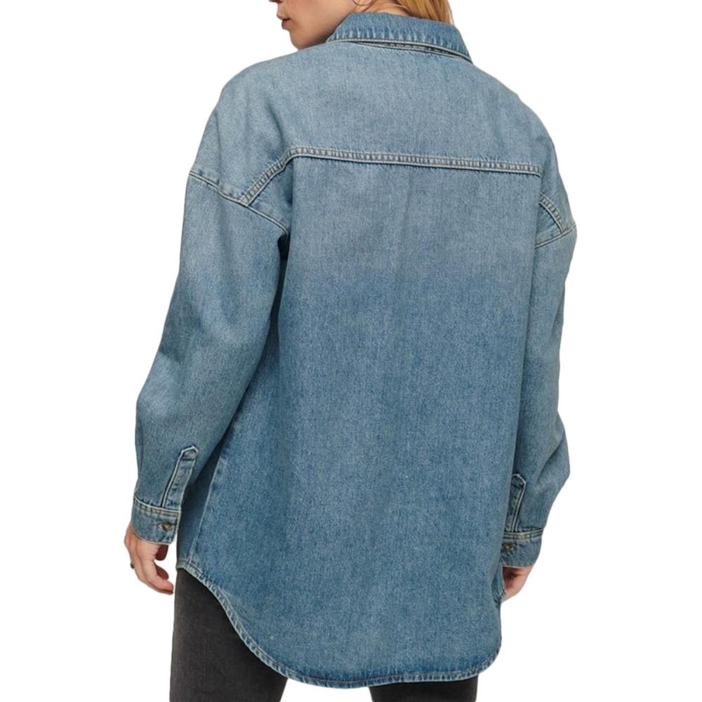 Surchemise Bleu Femme Superdry Denim Overshirt vue 2