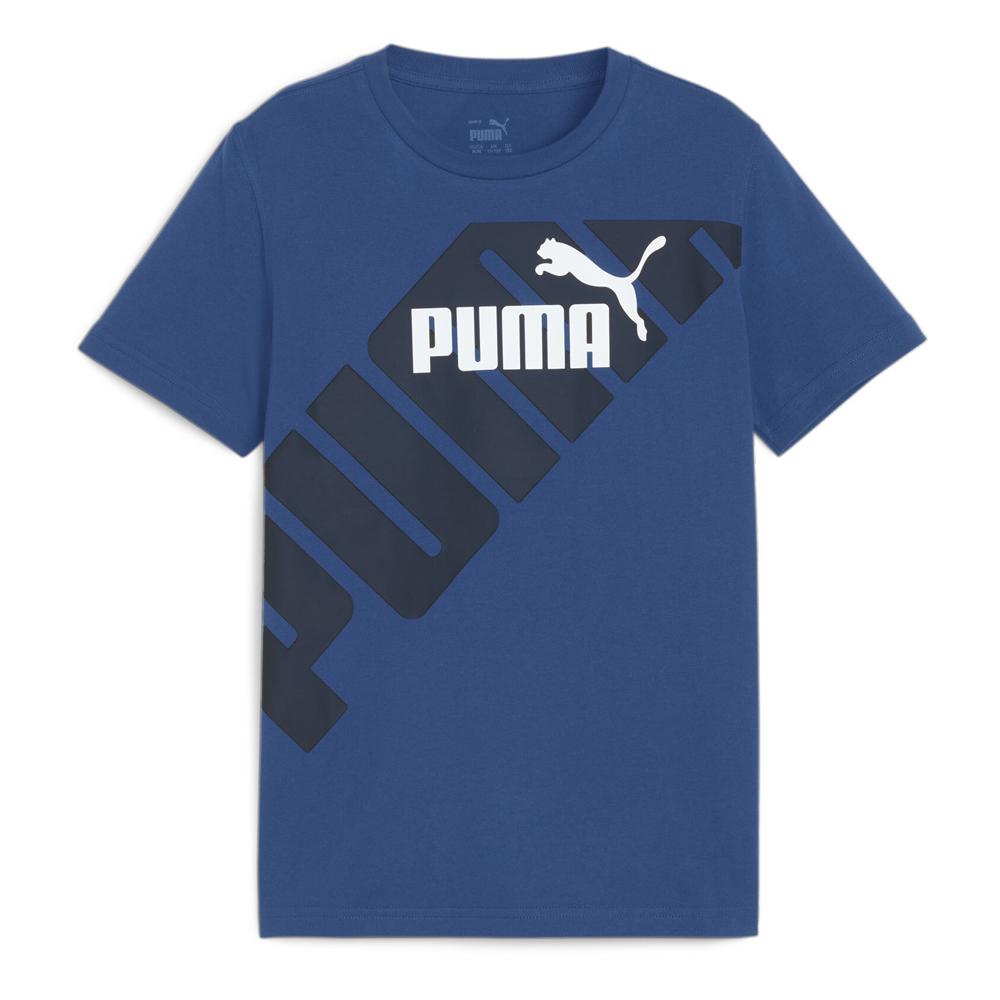 T-shirt Bleu Garçon Puma Power Graphic pas cher