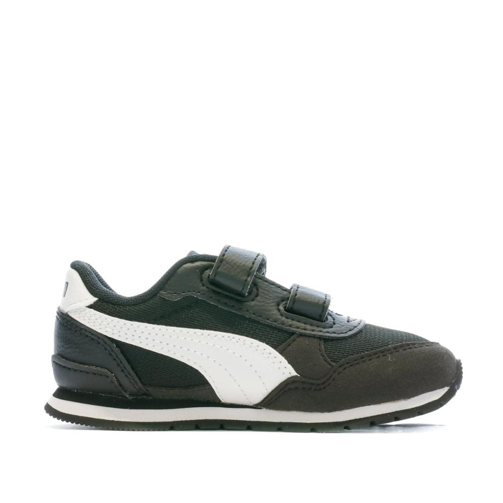 Baskets Noir Garçon Puma Runner vue 2