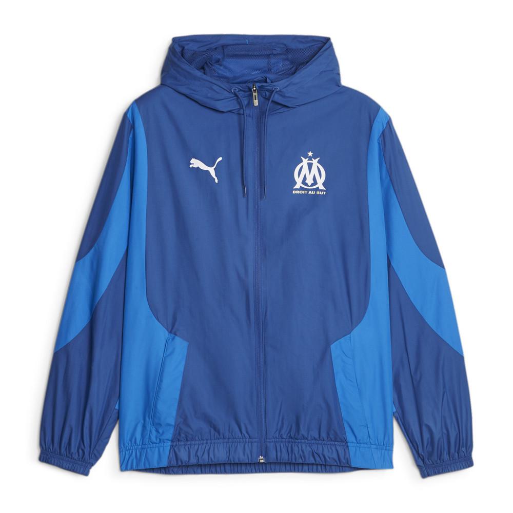 OM Veste Prematch Bleu Homme foot Puma 2023/24 pas cher