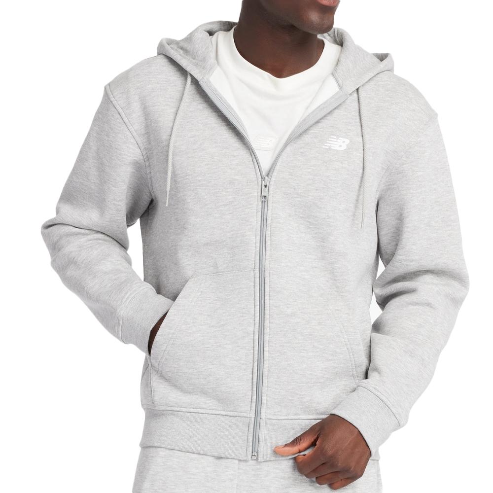 Sweat Zippe Gris Homme New Balance Full Zip pas cher