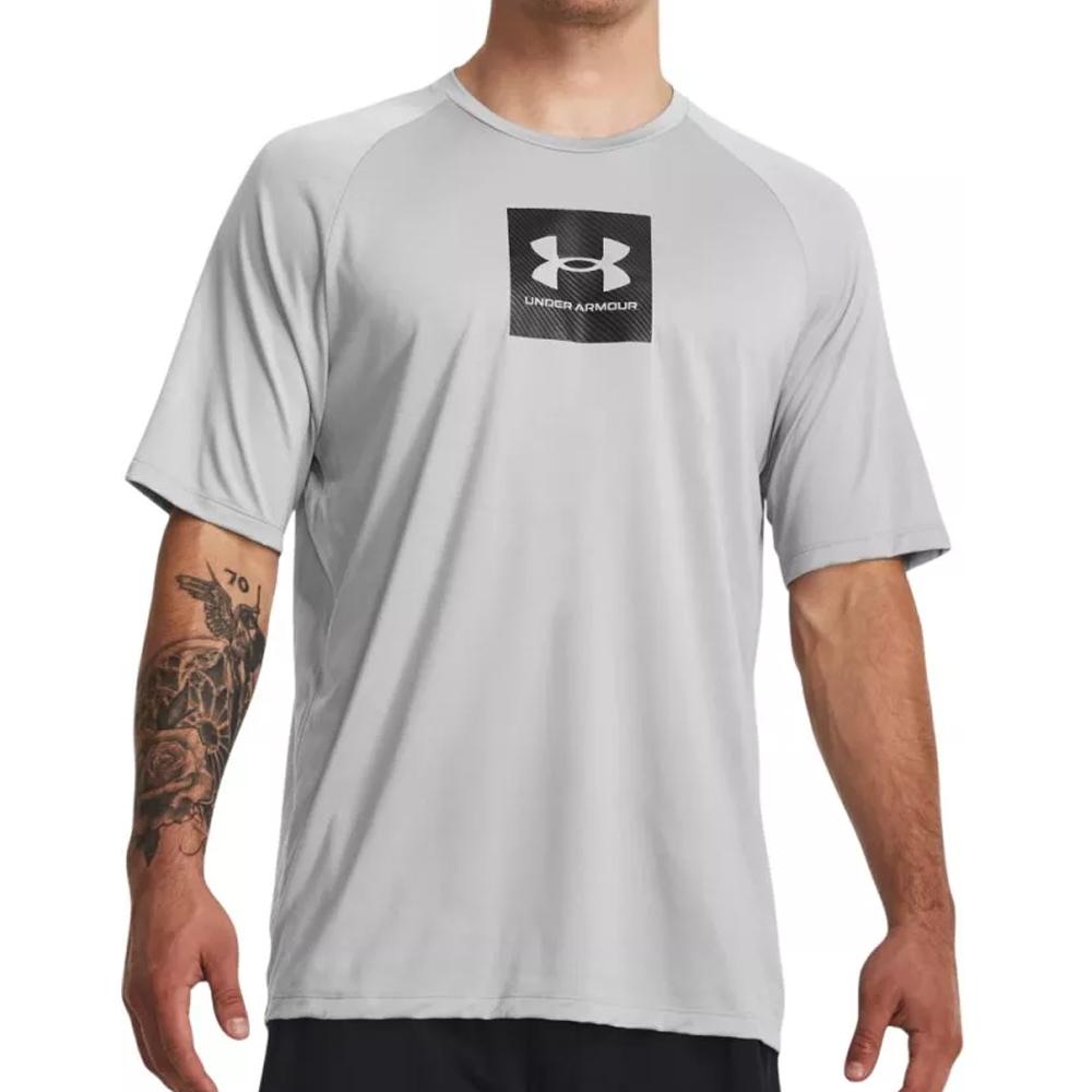 T-shirt Gris Homme Under Armour Tech Prt pas cher