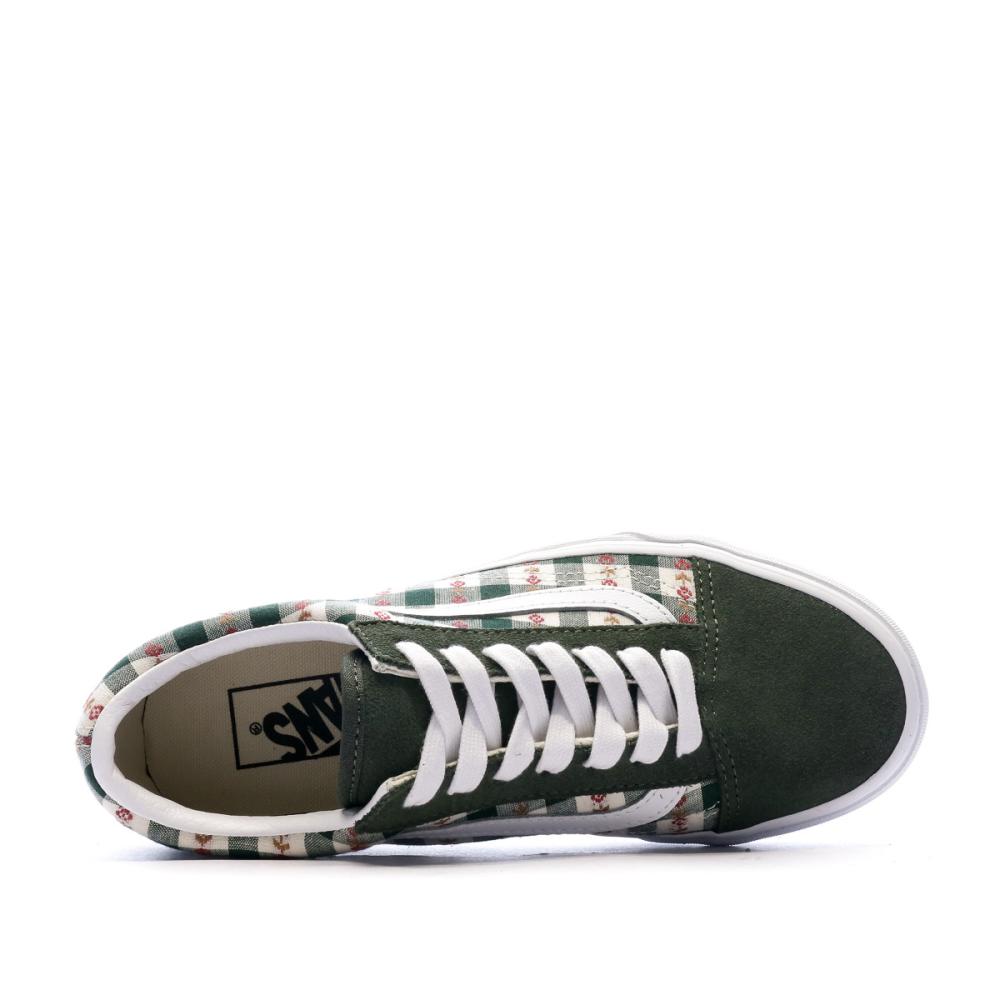 Baskets Kaki/Tissu Femme Vans Old Skool vue 4