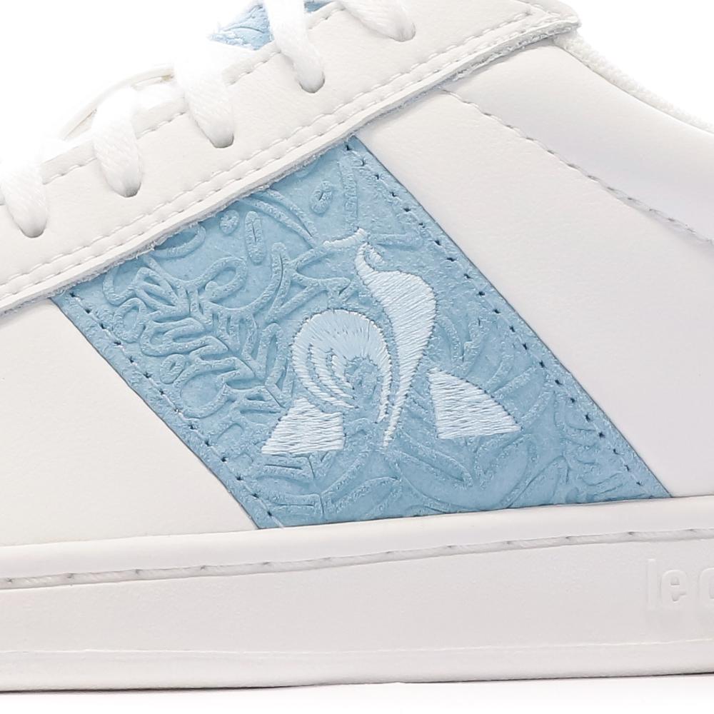 Baskets Blanc/Bleu Femme Le Coq Sportif Court Classic vue 7