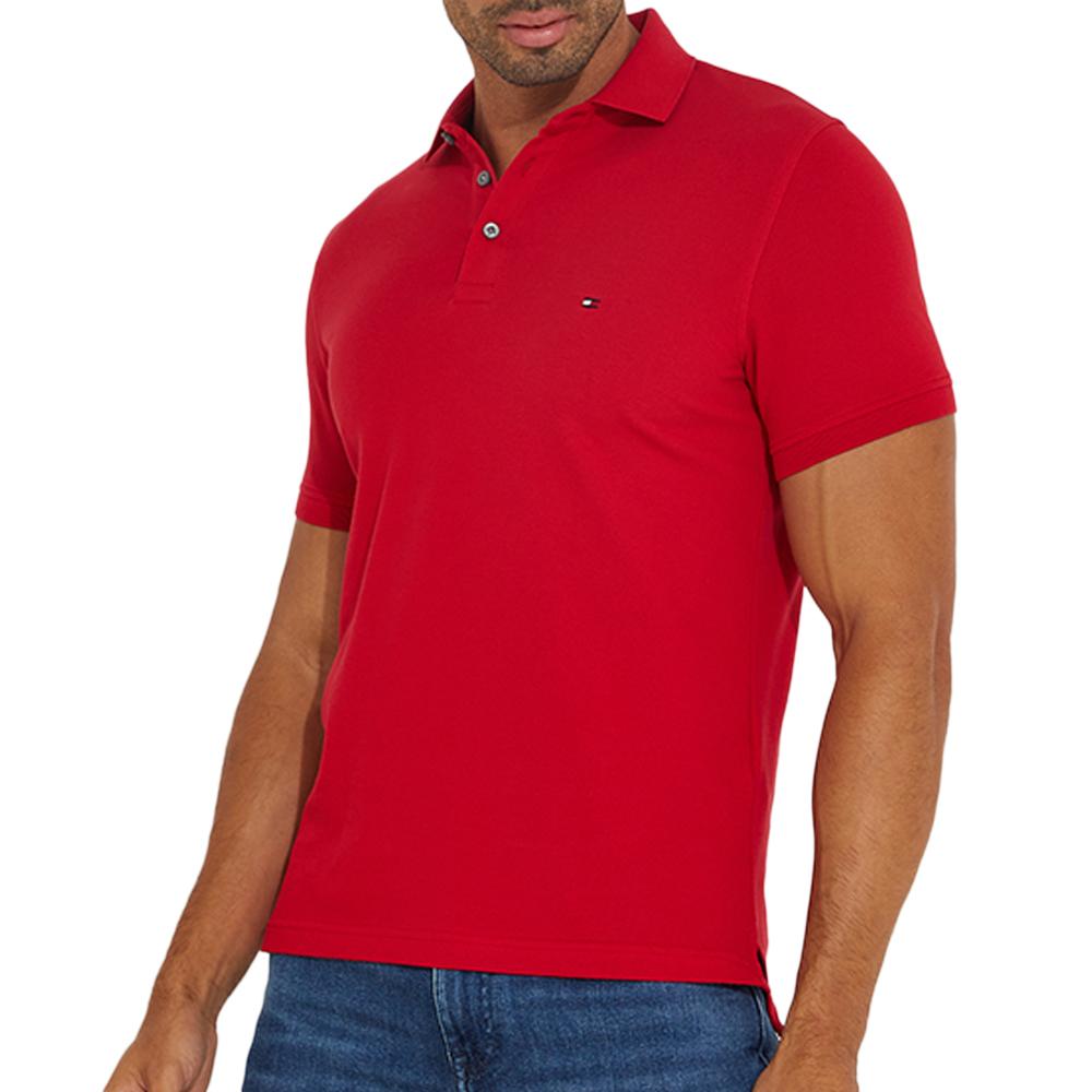 Polo Rouge Homme Tommy Hilfiger 1985 pas cher