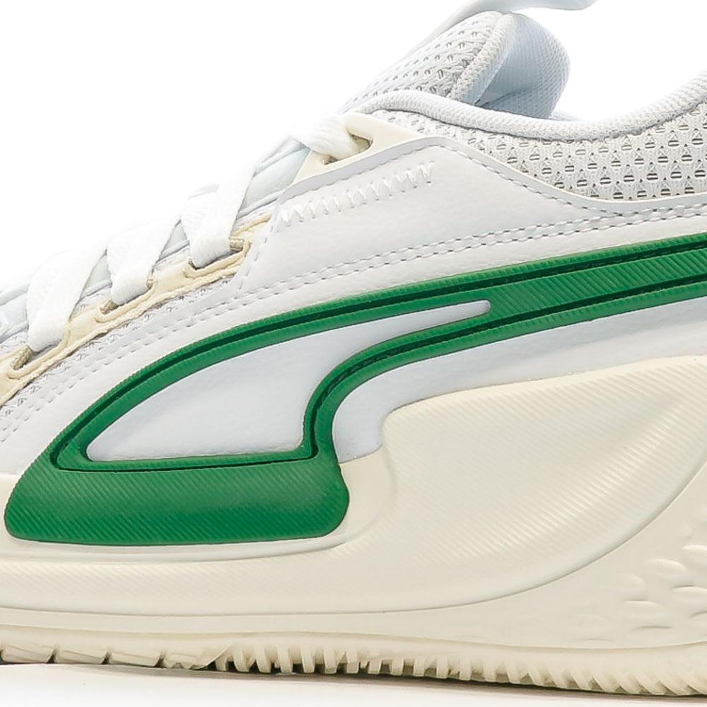 Chaussures de Basket Blanc/Vert Homme Puma Court Rider vue 7