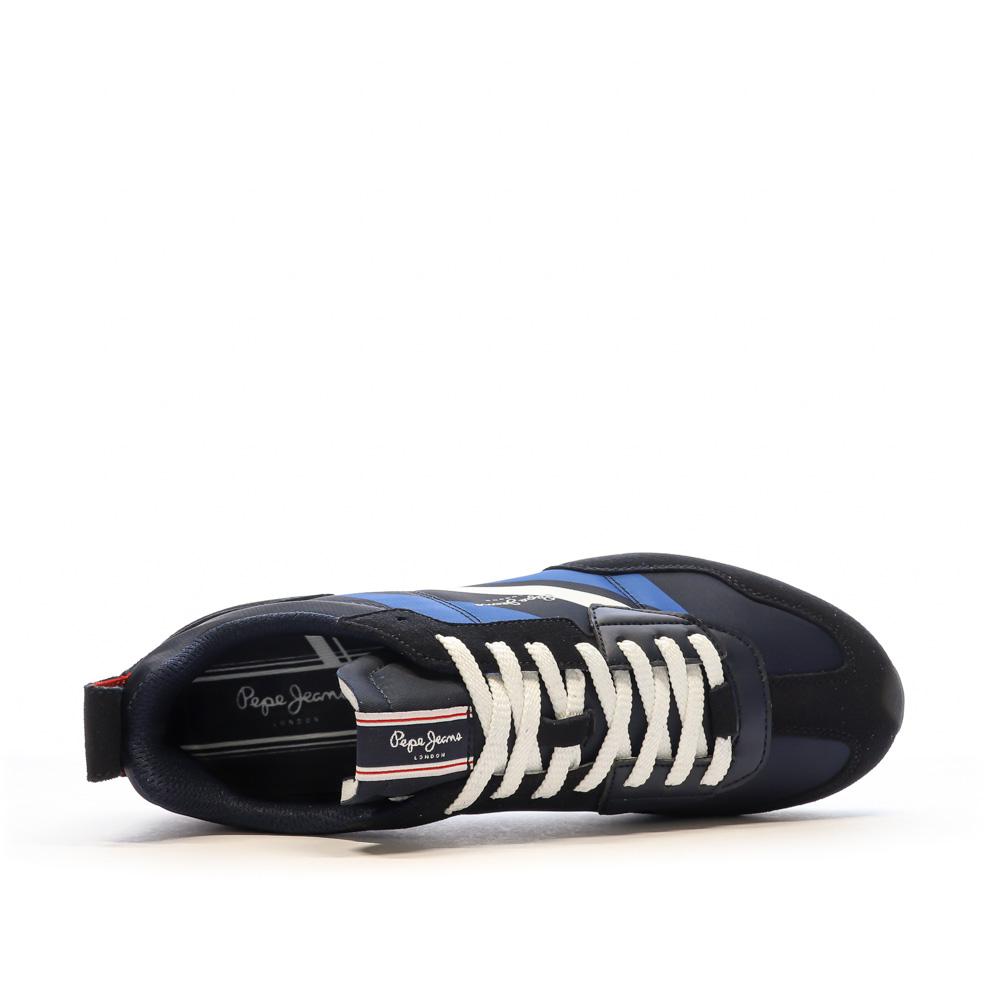 Baskets Marine/Noir Homme Pepe Jeans Foster vue 4