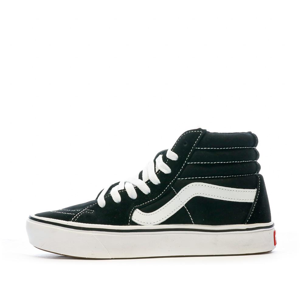 Baskets Noir Blanc Homme Vans Sk8 hi