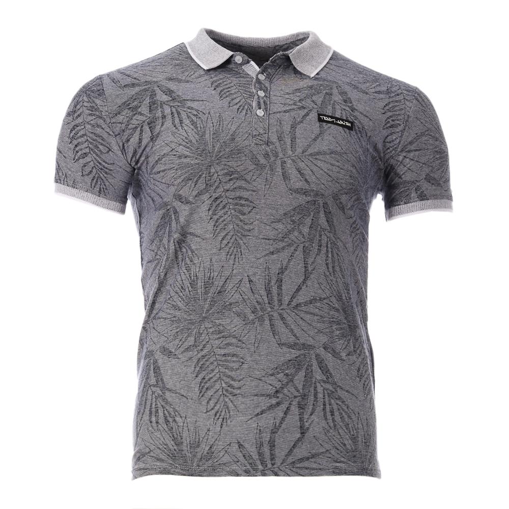 Polo Gris Bleuté Homme Teddy Smith Pasy 2 pas cher