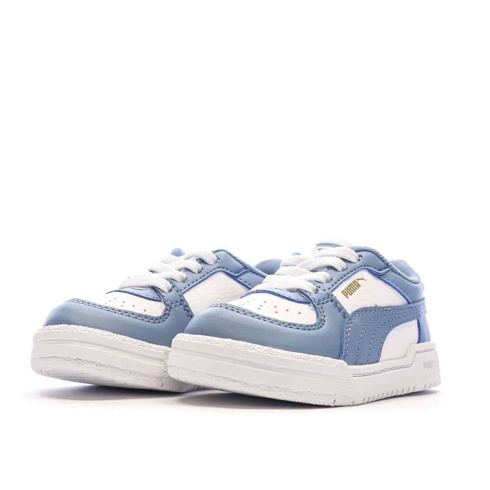 Baskets Blanches/Bleu Garçon Puma Pro Classic vue 6