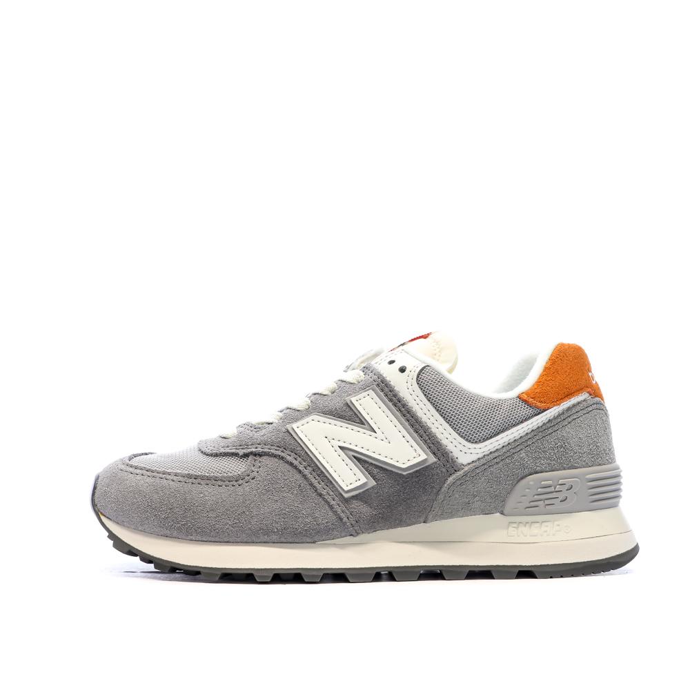 ML574 Baskets Gris/Orange Garçon New Balance vue 7