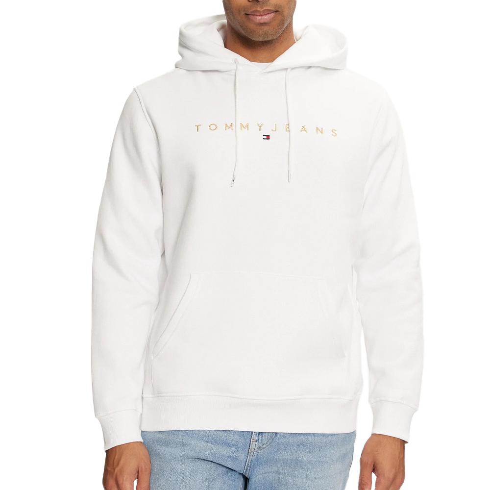 Sweat à Capuche Blanc Homme Tommy Hilfiger Linear Gold pas cher