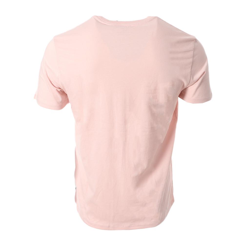 T-shirt Rose Homme GuessLogo vue 2