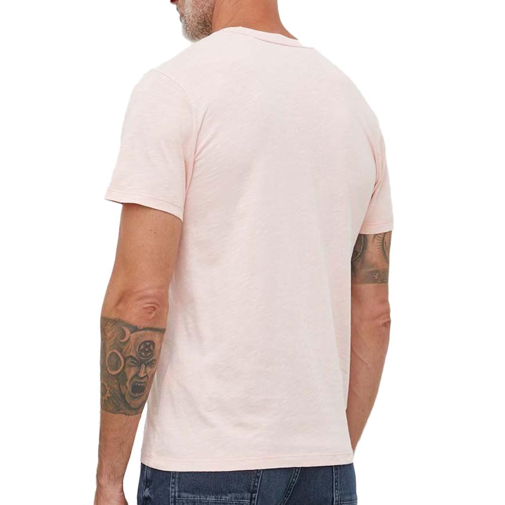 T-shirt Rose Homme Pepe jeans Wiltshire vue 2