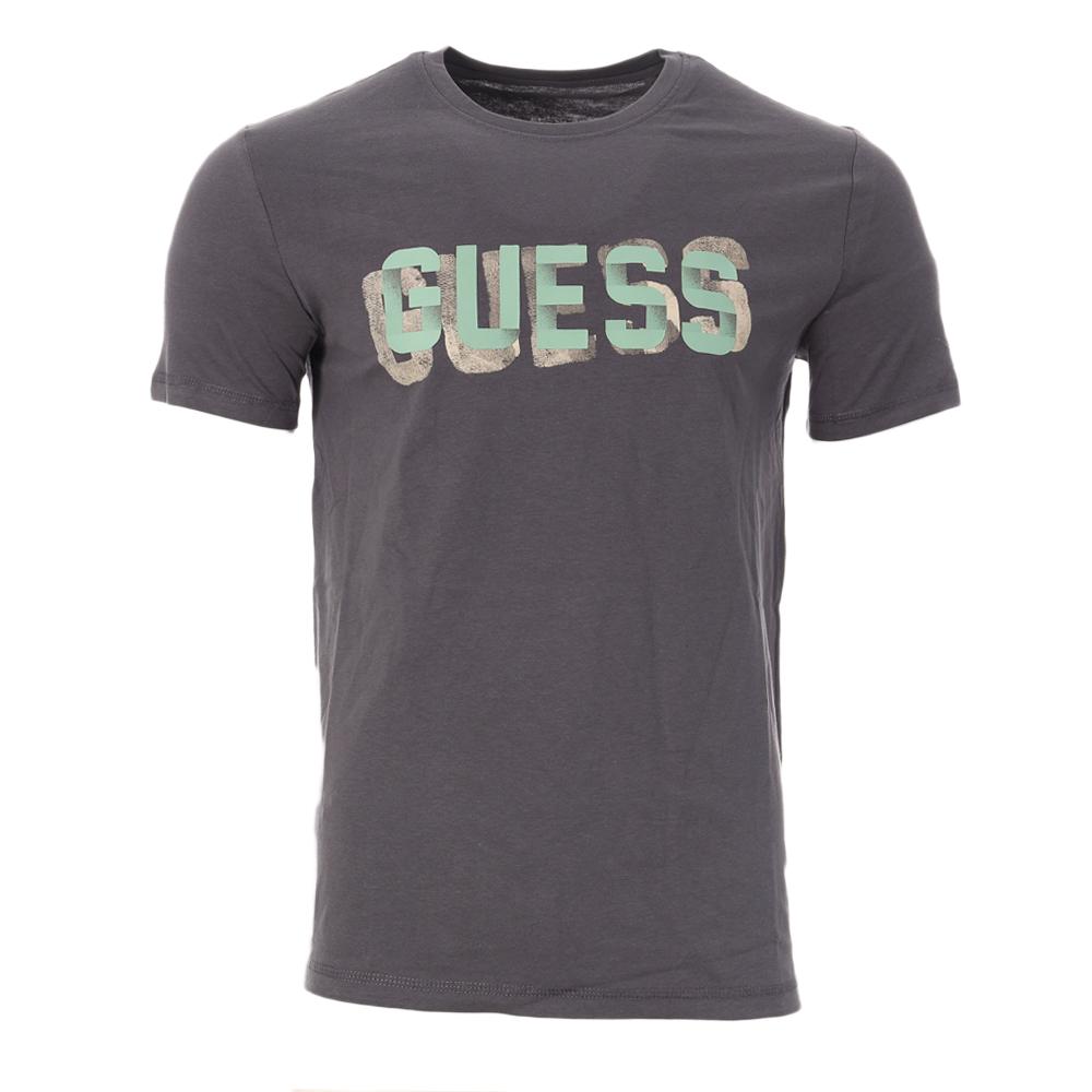 T-shirt Gris Homme Guess M4YI15I3Z14 pas cher