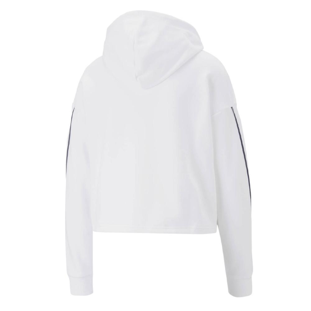 Sweat Blanc Femme Puma Power Tape vue 2