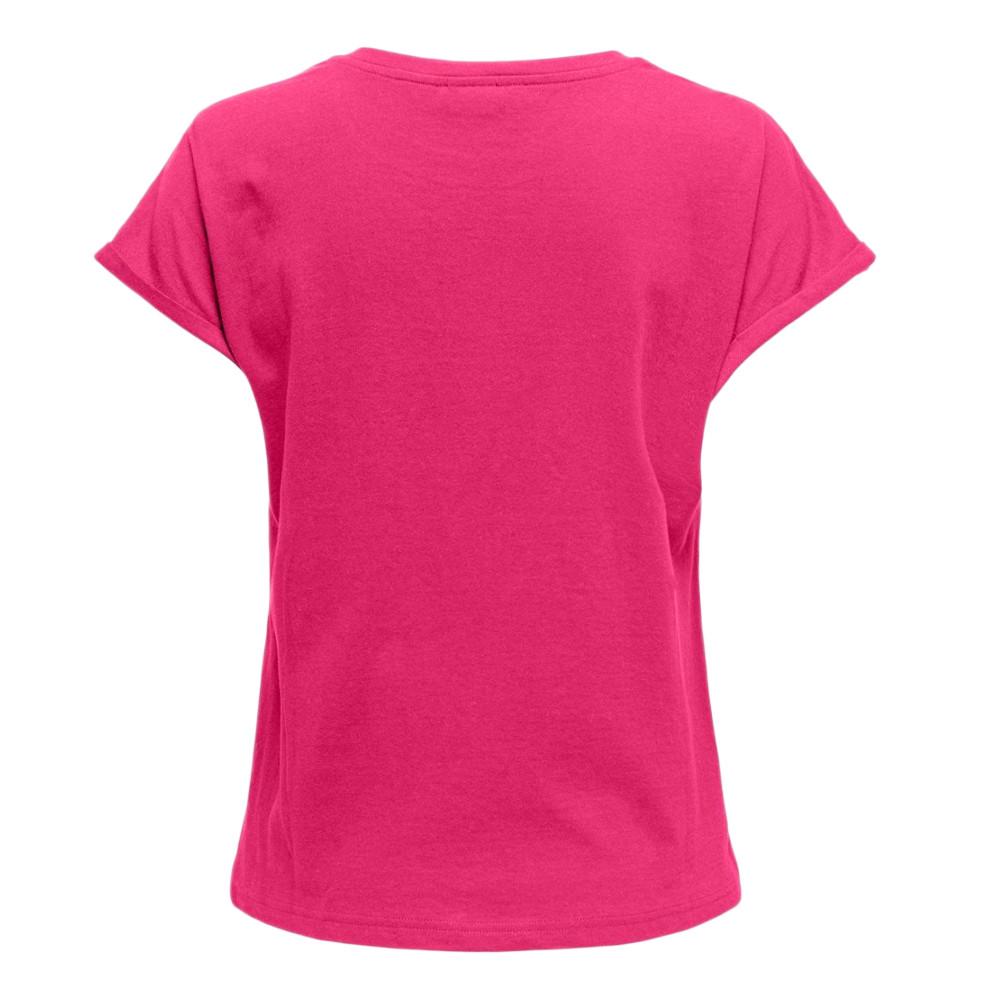 T-shirt Rose Femme JDY Viva Life vue 2