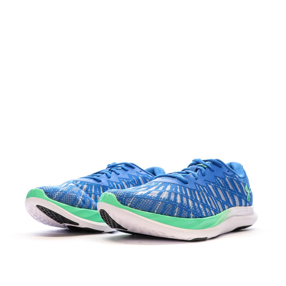 Chaussures de Running Bleu/Vert Homme Under Armour Charged Breeze 2 vue 6