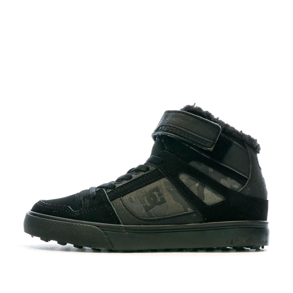 Baskets Noir Garçon Dc shoes Pure Wea pas cher